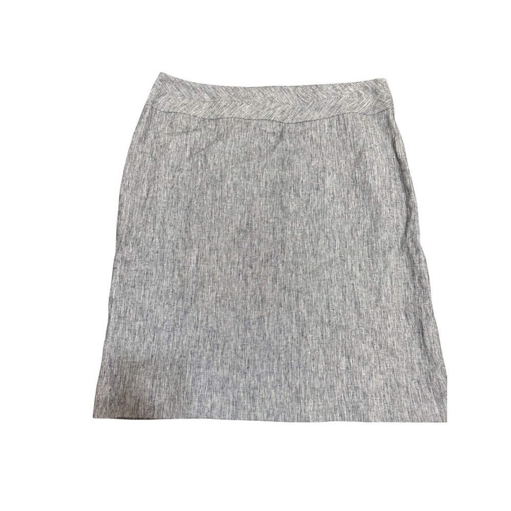 NWT Style & Co Womens GrayPleated Stretch Lined Knee Length Career Skirt Size 12